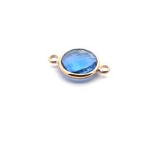Blue triangle shape crystal charm,SKU#M2148blue