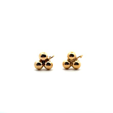 3ball ( 3.0mm ) Post earring with ring, SKU#40062303R