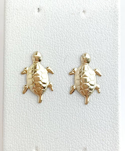14kGF Turtle Studs Sku#44-4