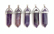 Amethyst Silver Plated Pendant Sku#M1436