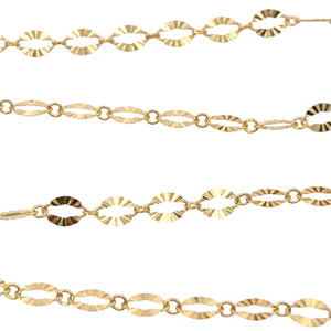 14KGF Starburst chain, SKU#SM1370SBSF
