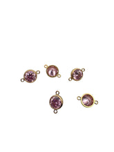 6mm,Gold Filled, 3A, Cubic Zicronia Bezel Connector 
SKU#4005781M10