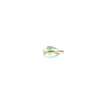 Light green triangle shape crystal charm, SKU#M2161lightgreen