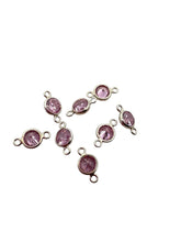 4mm,sterling silver, 3A, Cubic Zicronia Bezel Connector 
SKU#5005780M10