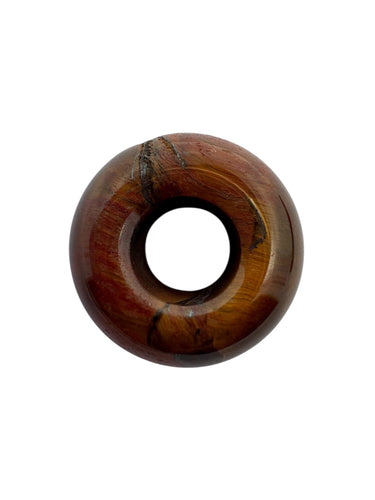 Tiger Eye Donut Jade Beads, Sku#BG70