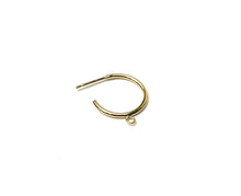 Hoop post earrings w/Ring, SKU#401134