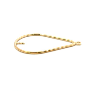 14KGF tear drop W/ peg, SKU#4003506P