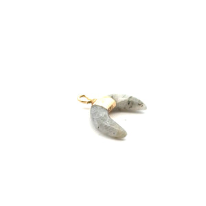 Labradorite half moon charm SKU#M2703