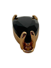 Black tear drop crystal charm, SKU#M2152black