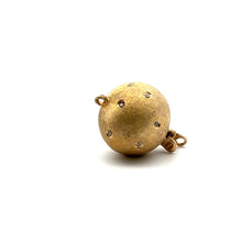 13mm Solid gold bead clasp with diamonds, SKU#A103M-L4