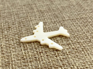 Mother of Pearl Airplane Charm Sku#M599