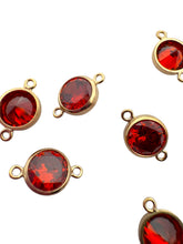 3mm, Gold filled , 3A, Cubic Zicronia Bezel Connector 
SKU#4030CM1