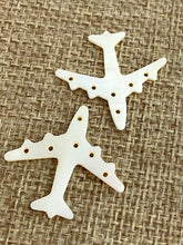 Mother of Pearl Airplane Charm Sku#M599