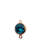 6mm, Rose Gold Filled, 3A, Cubic Zicronia Bezel Connector 
SKU#4805781M9
