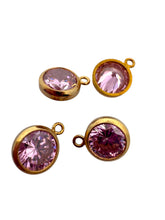 6mm, Gold filled , 3A, Cubic Zicronia Bezel 
SKU#4000059SDM10