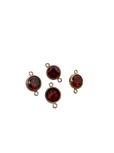3mm, Gold filled , 3A, Cubic Zicronia Bezel Connector 
SKU#4030CM7