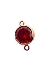 6mm, Rose Gold Filled, 3A, Cubic Zicronia Bezel Connector 
SKU#4805781M7