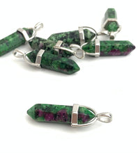 Silver Plated Ruby Fuchsite Pendant Sku#M1420