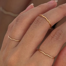 14KGF (Size5) Wavy ring, SKU#40518R5
