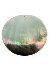 Round Mother Of Pearl, carved flower, SKU#M409