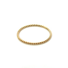 14KGF twisted (Size8) Stacking ring, SKU#405R8T