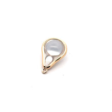 Clear round tear drop shape charm, SKU#M2164clear