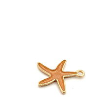 Coral pink strand fish charm, SKU#M3197