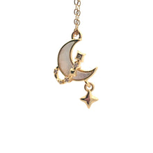 Moon And Star Charm, Gold Plated, M4422
