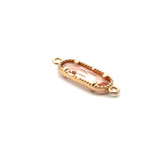Pink Oval charm, SKU#M2167pink