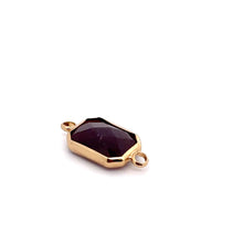 Dark purple rectangle shape crystal charm,SKU#M2147Dpurple