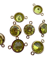 6mm,Gold Filled, 3A, Cubic Zicronia Bezel Connector 
SKU#