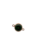 6mm, Rose Gold Filled, 3A, Cubic Zicronia Bezel Connector 
SKU#4805781M5