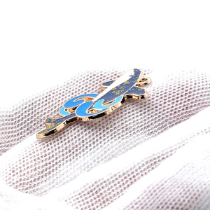 Whale Charm, Gold Plated, Sku#M3191