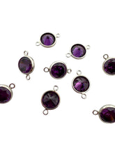 3mm, sterling silver , 3A, Cubic Zicronia Bezel Connector 
SKU#5030CM2