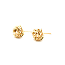 10.0mm open knot post earring, 14KGF, SKU#400K10P