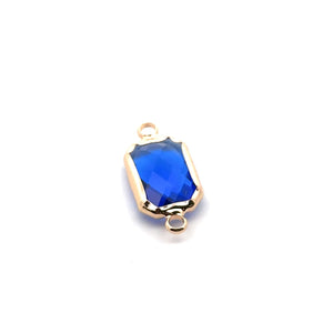Royal blue rectangle shape crystal charm,SKU#M2147royalblue