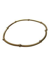 14KGF 6.75” stretchy tube beaded bracelet, SKU#4014838675L