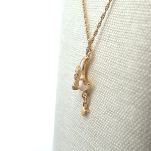 Moon And Star Charm, Gold Plated, M4422