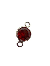 3mm, sterling silver , 3A, Cubic Zicronia Bezel Connector 
SKU#5030CM1