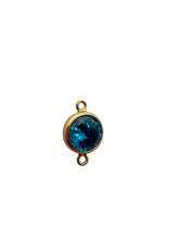 3mm, Gold filled , 3A, Cubic Zicronia Bezel Connector 
SKU#4030CM12