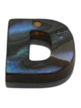 Abalone MOP letter pendant “D”