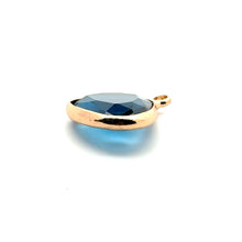 Dark ocean blue triangle crystal charm, SKU#M2168Ocean