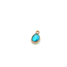 Blue tiny tear drop charm, SKU#M2140blue