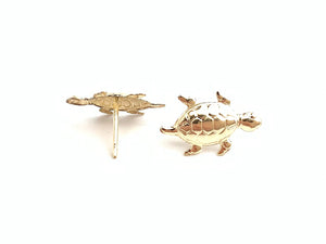 14kGF Turtle Studs Sku#44-4