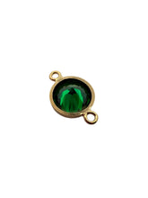 3mm, Gold filled , 3A, Cubic Zicronia Bezel Connector 
SKU#4030CM5