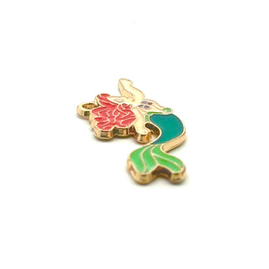 The Little Mermaid / Ariel Charm, Gold Plated, Sku#M3201