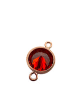 6mm, Rose Gold Filled, 3A, Cubic Zicronia Bezel Connector 
SKU#4805781M7