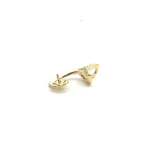 Gold plated mermaid tail bail with add on peg, SKU#M3741G