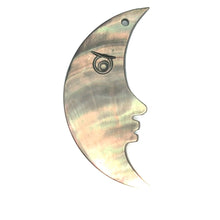 Black Tahitian Mother Of Pearl Moon Sku#M306