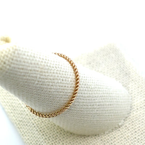 14KGF twisted (Size8) Stacking ring, SKU#405R8T